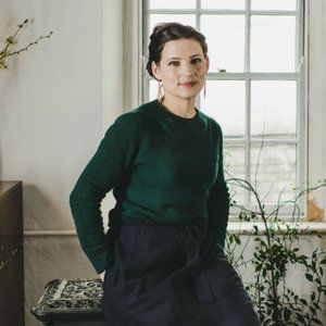 TOAST cashmere blend green sweater size L